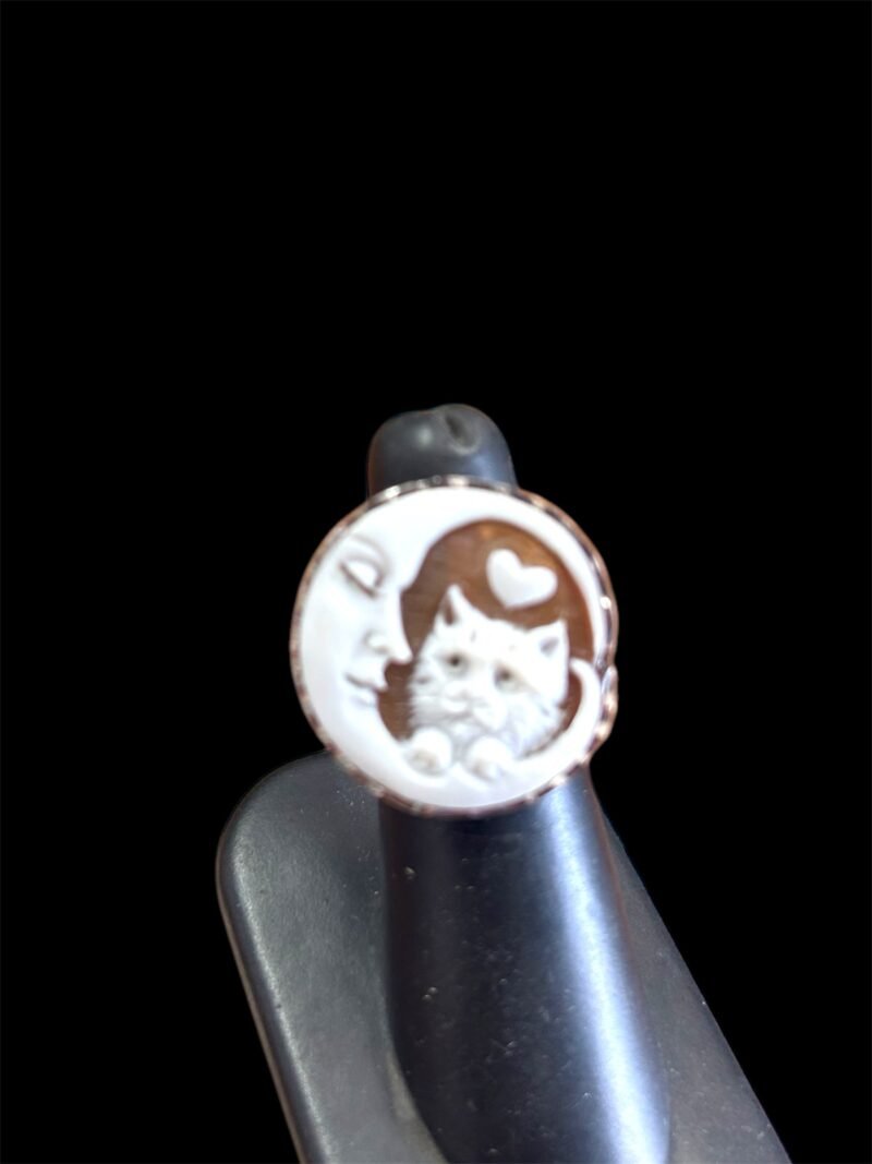 Anello cameo luna argento925 - immagine 2