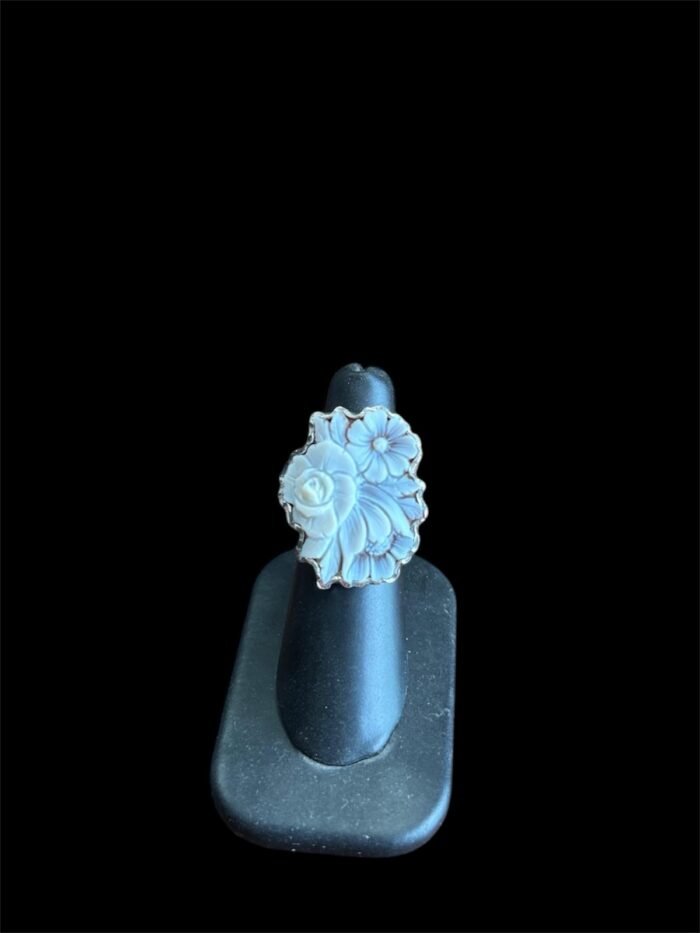 Anello cameo  fiore