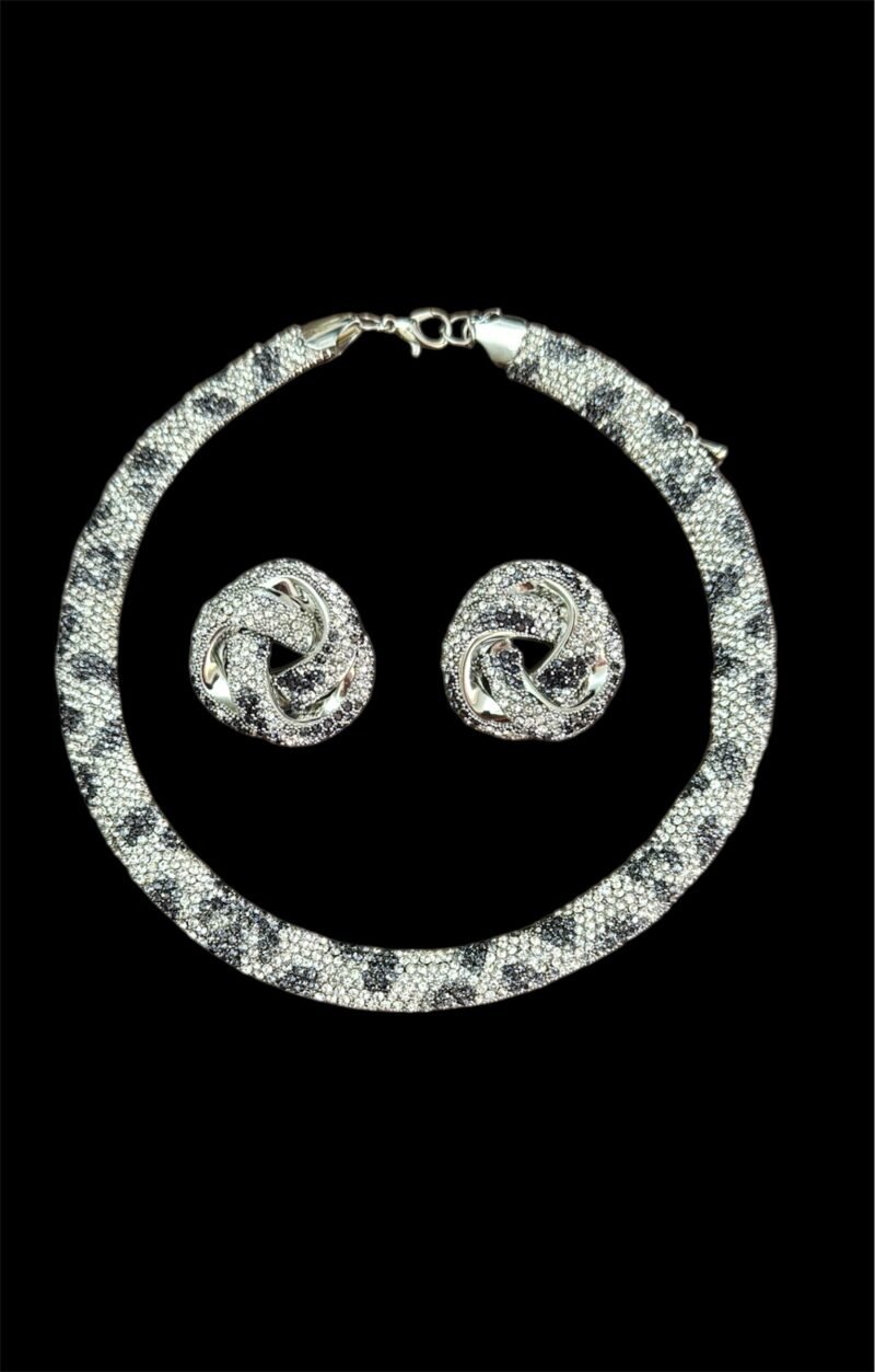 Set collana e orecchini leopard - immagine 2