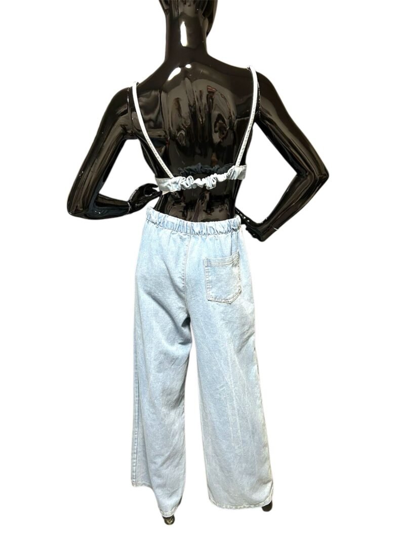 Top denim casual chic - immagine 2